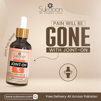 50Ml Joint-On: Fast-Acting Essential Oil Blend for Joint Pain Relief