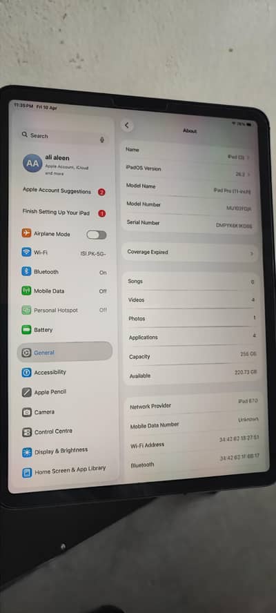 iPad pro 2018 PUBG 120FPS 256GB