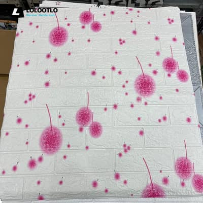 Self Adhesive 3D Wall Brick Sheets Foamic 2.3 x 2.5 Feet, 3D Wallpaper