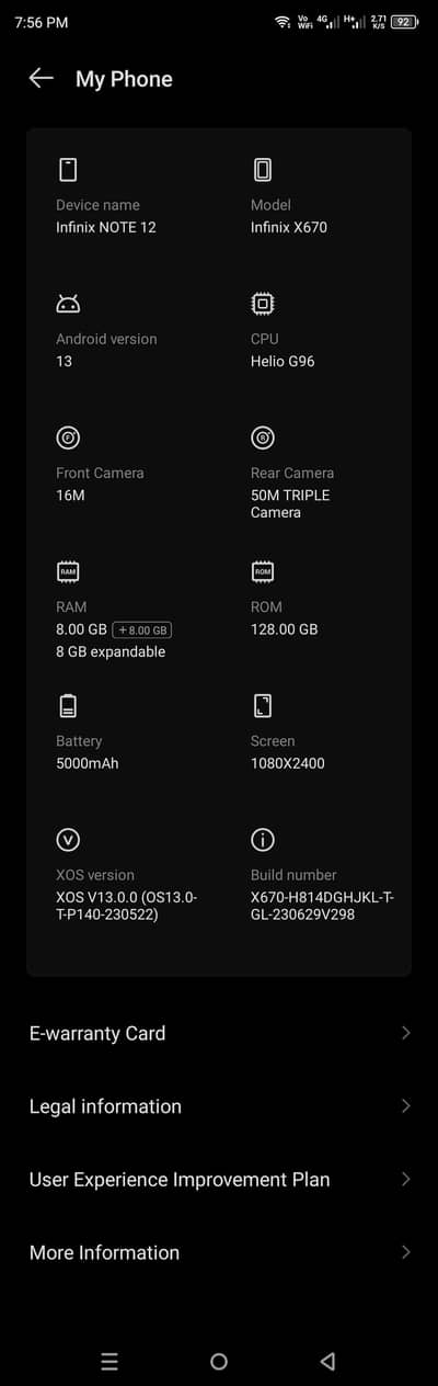 8+8 ram 128 rom gaming phone