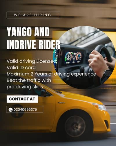 Need A car driver for yango and indrive