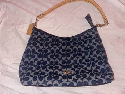 Original Coach Laurel Denim Shoulder Bag