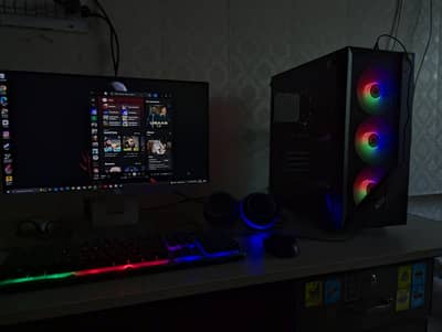 Gaming PC RX 580 8GB _ i5 4th Gen | SSD | RGB Case | smooth gameplay