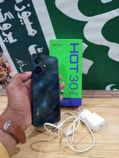 infinex hot 30 play 4+4/64 battry 6000mah with complicated box