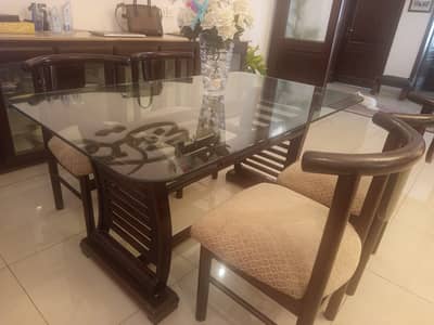 Dining table and chairs