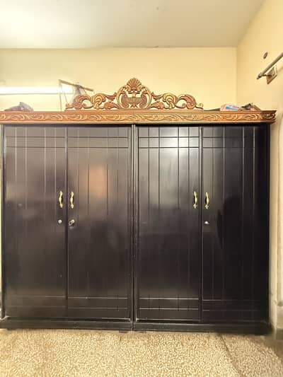 Wooden four door chinoti cupboard for sale