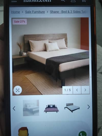 Habitat bed with good condition original price in website is 40k