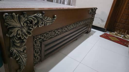 bed with side tables