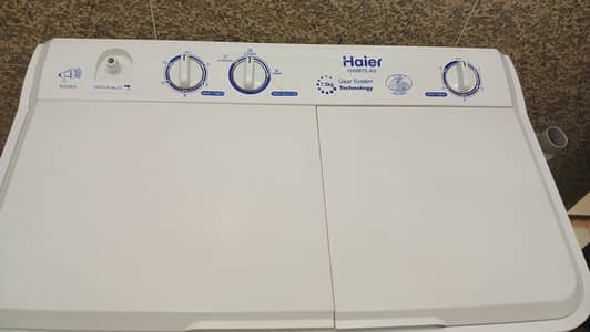 Haier semi automatic washing machine almost new