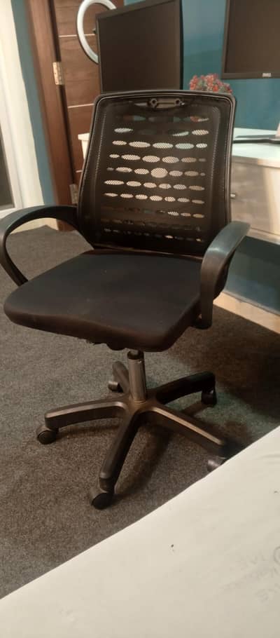 Modern Black & Grey Mesh Office Chair - Ergonomic & Breathable