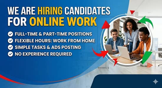 Full-time half-time home-based work available