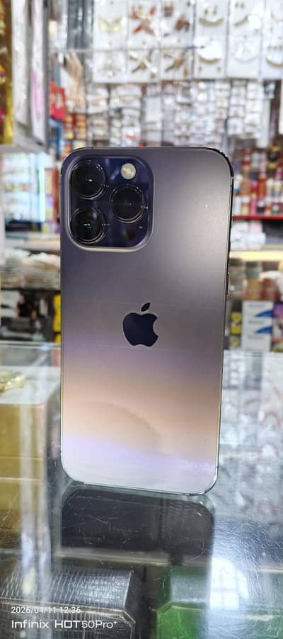 14 pro max deep purple 128gb pta approved like new condition