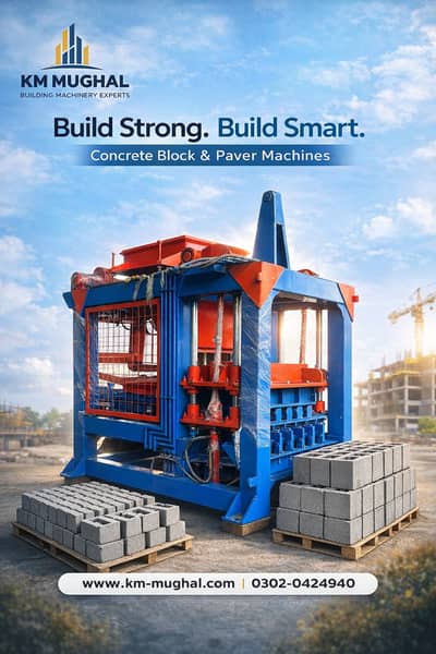 Concrete Kerbstone, Paver Tiles, Solid & Hollow Block Making Machine