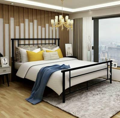 Iron bed / iron bed dressing side table / Double bed /Bed / Furniture