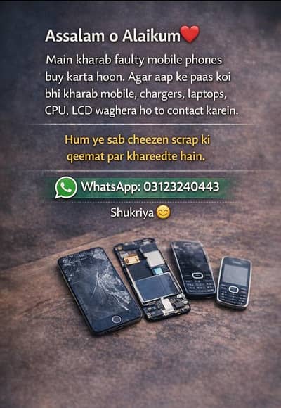 Kharab mobile purchase please contact on WhatsApp number 03123240443