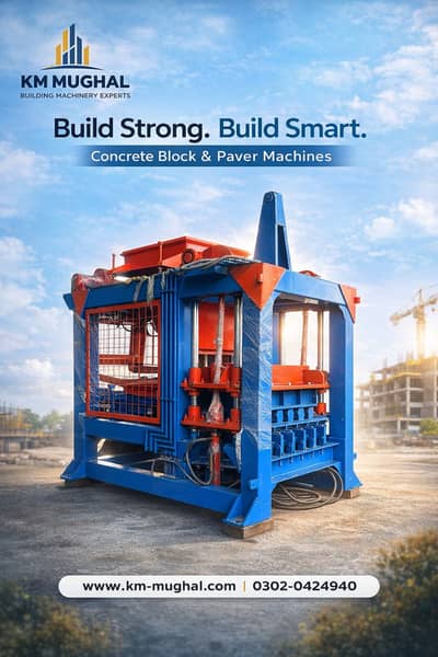 Concrete Paver Tiles & Block Making Machine | Hydraulic KM MUGHAL