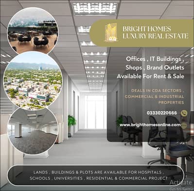 F-10 Shop 580 Sqft Main Double Road Ground and Lower Ground available