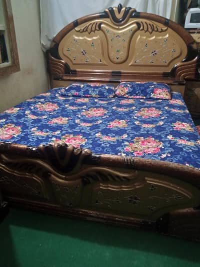 Complete Furniture set ( king-bed, dressing table, showcase, almari)