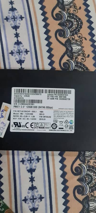 Samsung 128GB SSD (Lenovo OEM) – 2.5” SATA