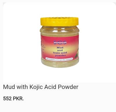 SCS Mud with Kojic Acid Powder