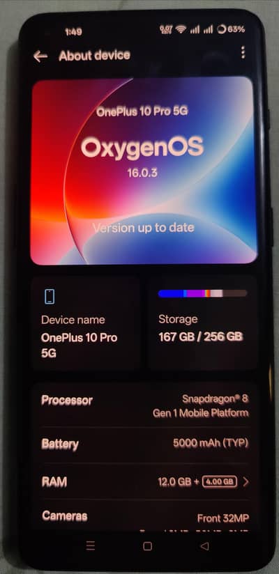 Oneplus 10 Pro 256/12
