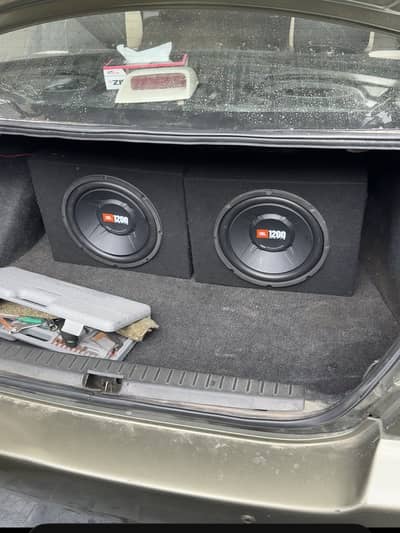 2x jbl subwoofer and rockmars amplifier