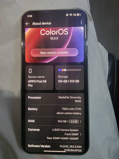 Oppo Find x9 Pro 16/512