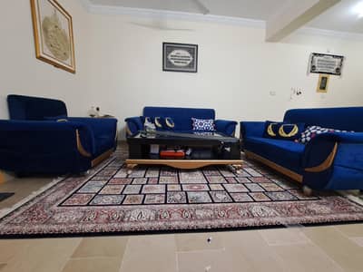 Premium 6-Seater Sofa Set with Table & 6 Cushions