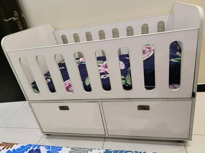Baby Cot With Mattress