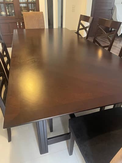 Dinning table set with 8 chairs