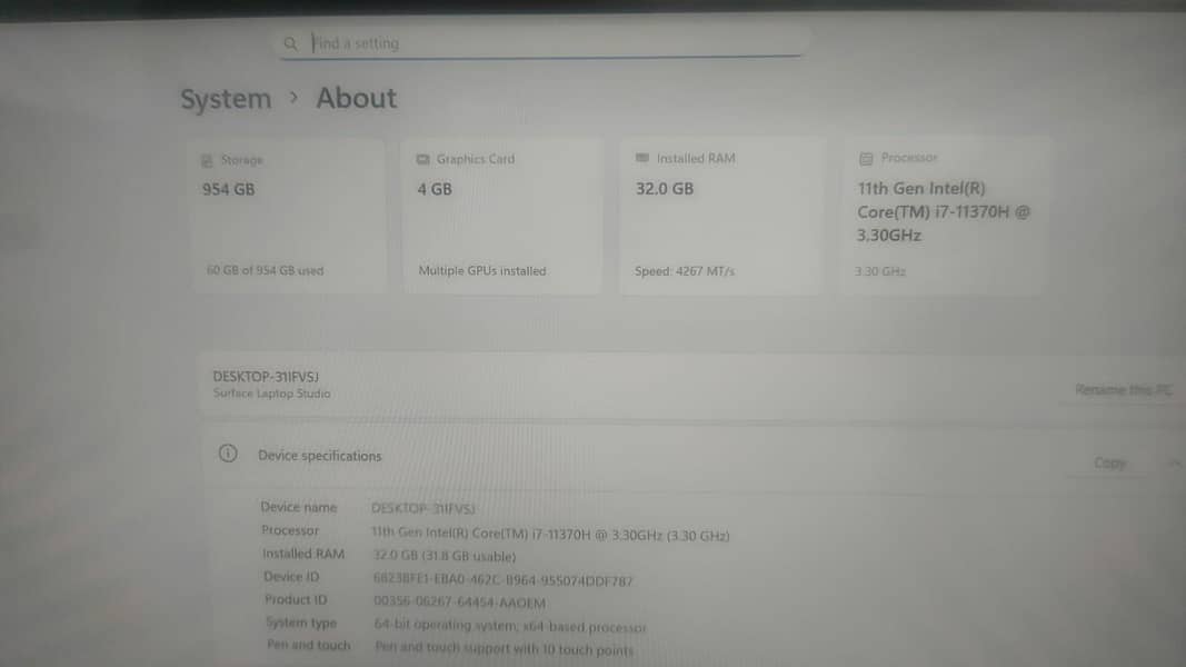 Surface Laptop Studio 0