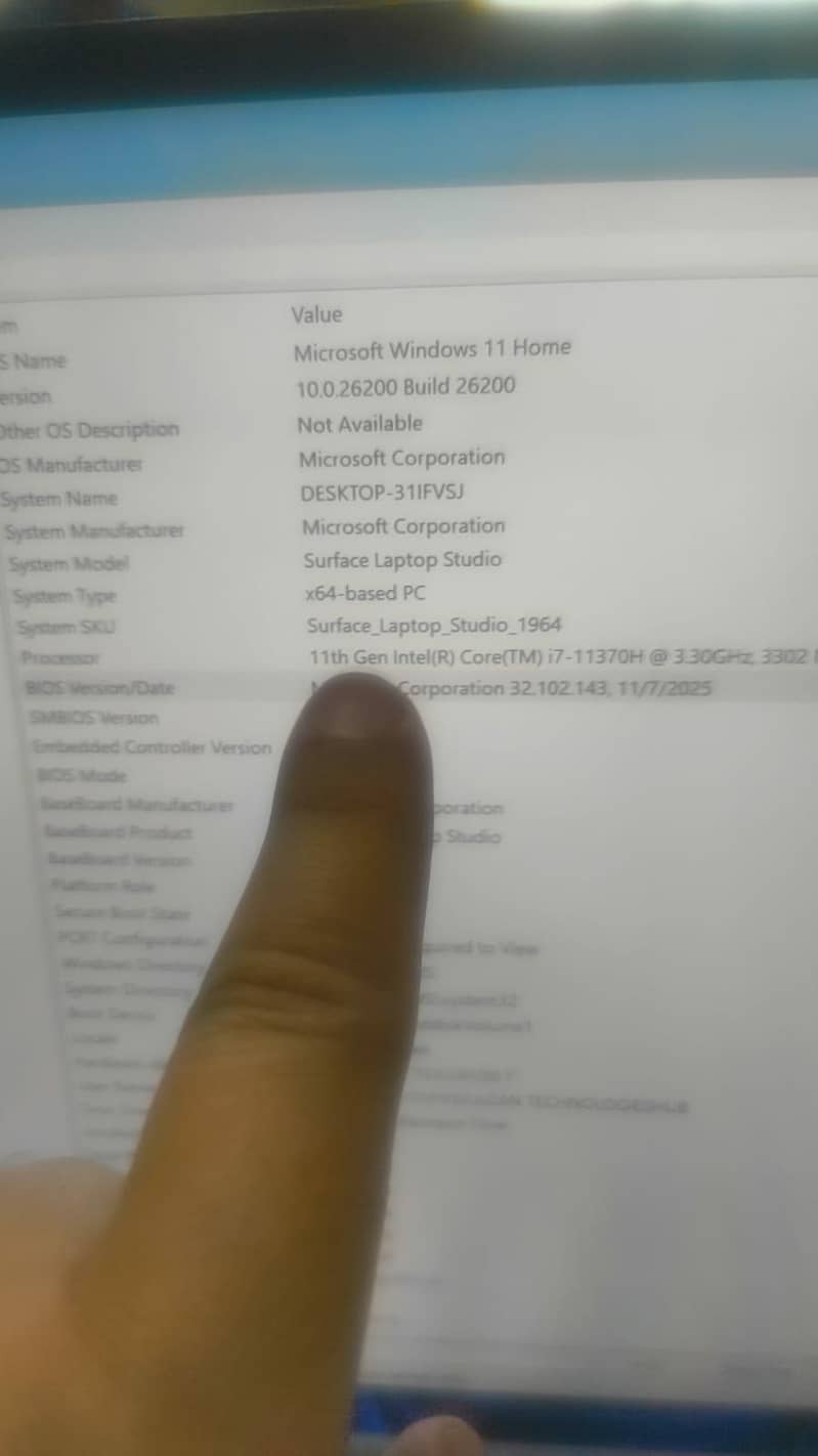 Surface Laptop Studio 1