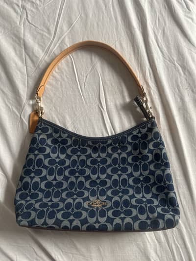 Original Coach Laurel Denim Shoulder Bag