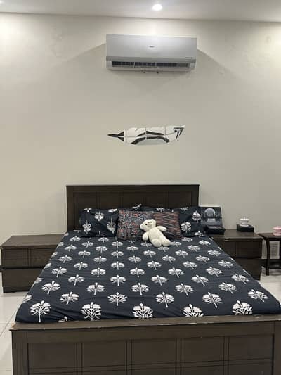 Queen Bed with side tables for sale