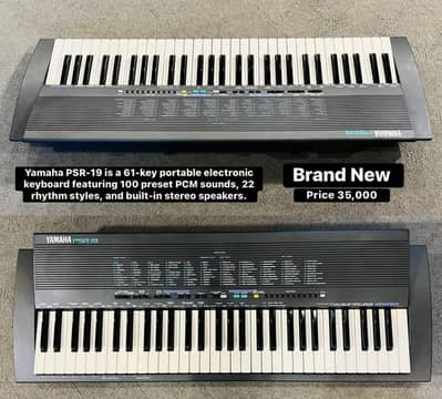 Yamaha Psr-19 Keyboard / Piano / Guitar / Amp / Benjo