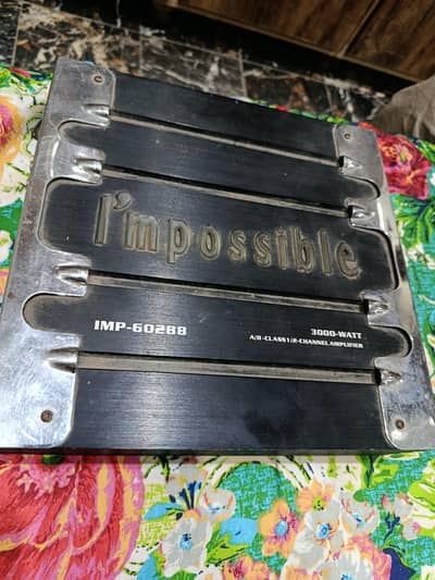 Impossible 3000 watt amplifier