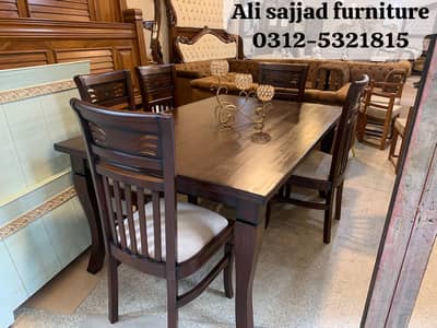 Dining table/Wooden dining table/6-seater dining table/Stylish dining