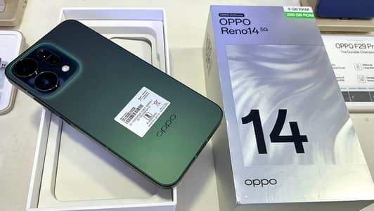 Reno 14 Just Box Open Full Warranty all Pack Official PTA