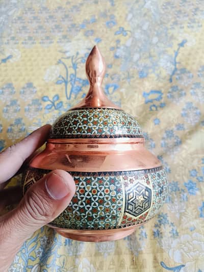 Handmade A Khatamkari copper