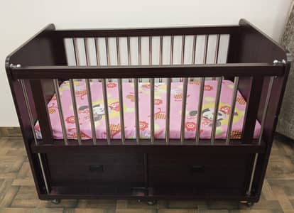 Baby cot with mattress