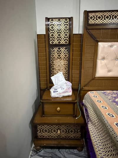 Bed side table dressing showcase