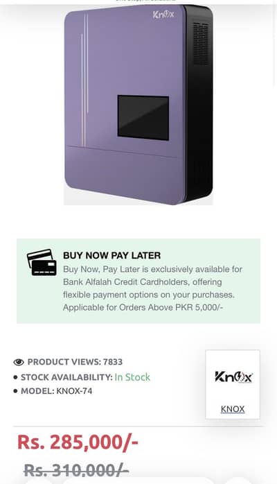 Urgent sale brand newKnox Hybrid inverter 11.5Kv  WA +92 311 9432319