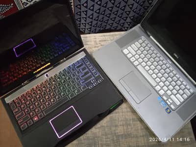2 laptop dell and Alienware
