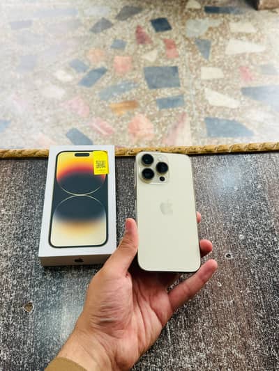iphone 14 Pro with Box 256GB PTA Approved Physical Esim 89 Health