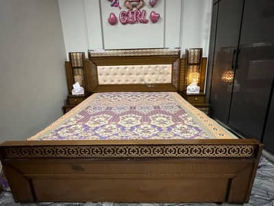 Bed side table dressing showcase