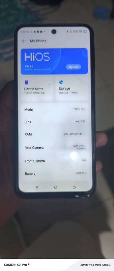 tecno spark 30c 6+128gb only box sealed phone