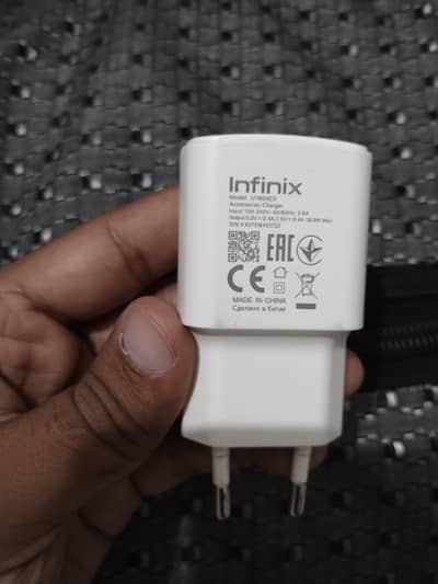 Infinix Note 10 18W box pulled fast charger adapter