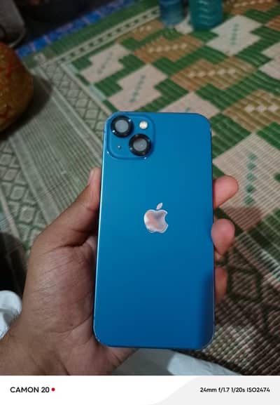 i phone 13 128 GB NON PTA Factory Unlocked Blue color Battery 83% he