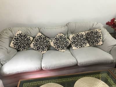 5 seater leather sofa set
