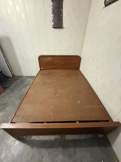 Double bed (wooden) for sale. (mattress is not included)